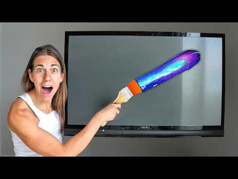 Why I’m Painting ON A BIG SCREEN TV