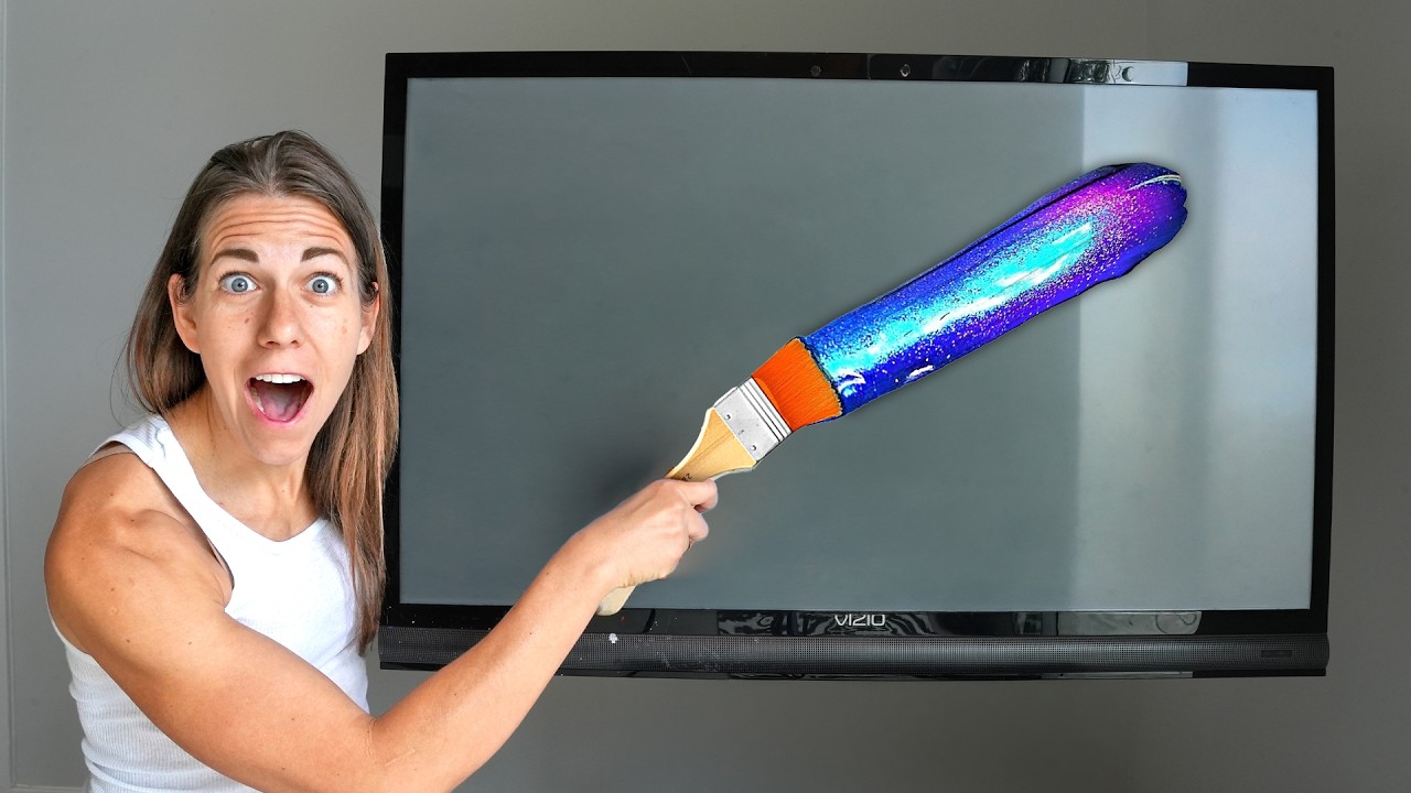 Why I’m Painting ON A BIG SCREEN TV