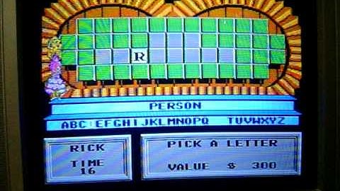 NES Wheel of Fortune 1991 Edition Run Game 3 Part 1