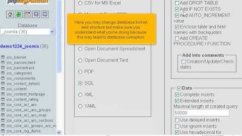 How to backup your Joomla site using phpMyAdmin - Joomla Tutorials