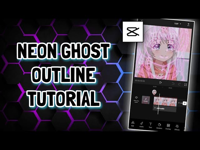 HOW TO CREATE NEON GHOST EFFECT OUTLINE ON CAPCUT | Asilo Jerome class=