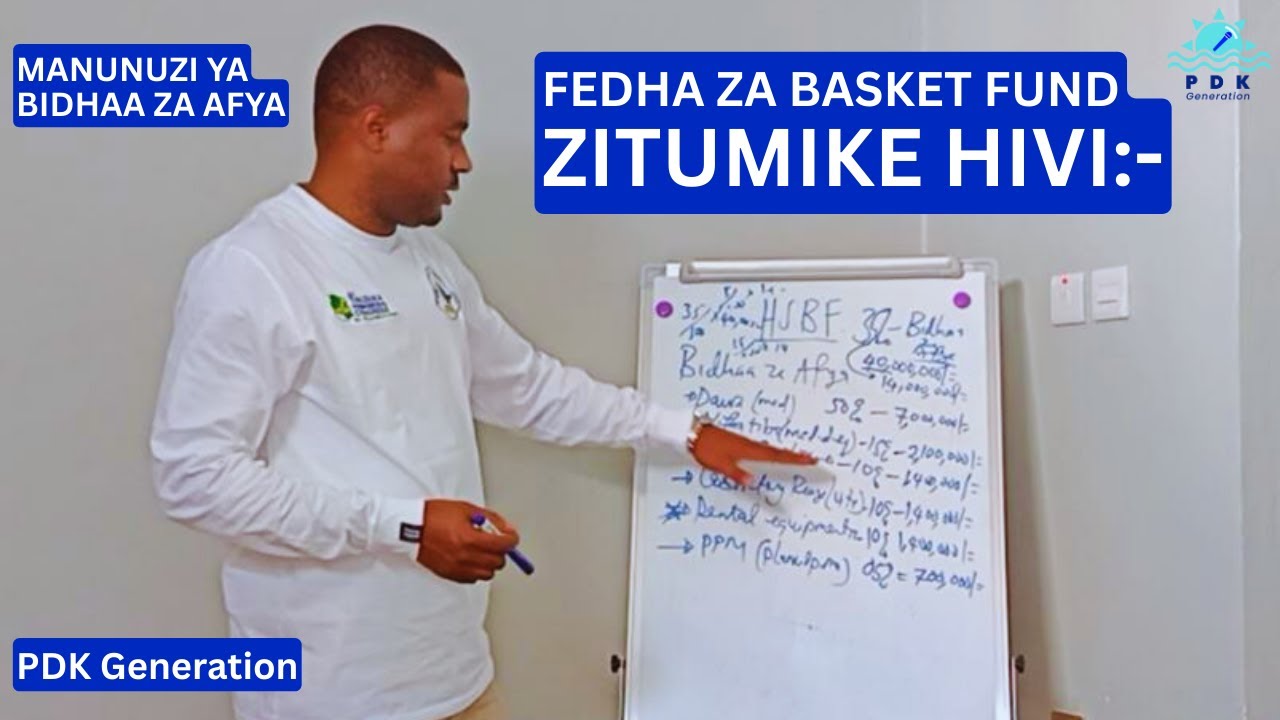 JINSI YA KUGAWA FEDHA ZA BASKET FUND KWENYE MAKUNDI MBALIMBALI YA BIDHAA ZA AFYA #dawa #fedha #afya