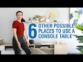 6 Other Possible Places To Use A Console Table | MF Home TV