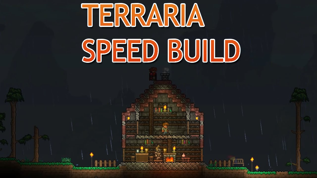 Terraria Speed Build | Medieval House! 