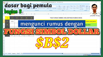 fungsi simbol dollar $ cara mudah mengunci rumus absolut di excel