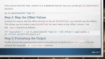 How to Handle Date Offsets in Python with Pandas: A Step-by-Step Guide