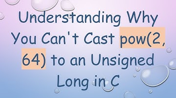 Understanding Why You Can