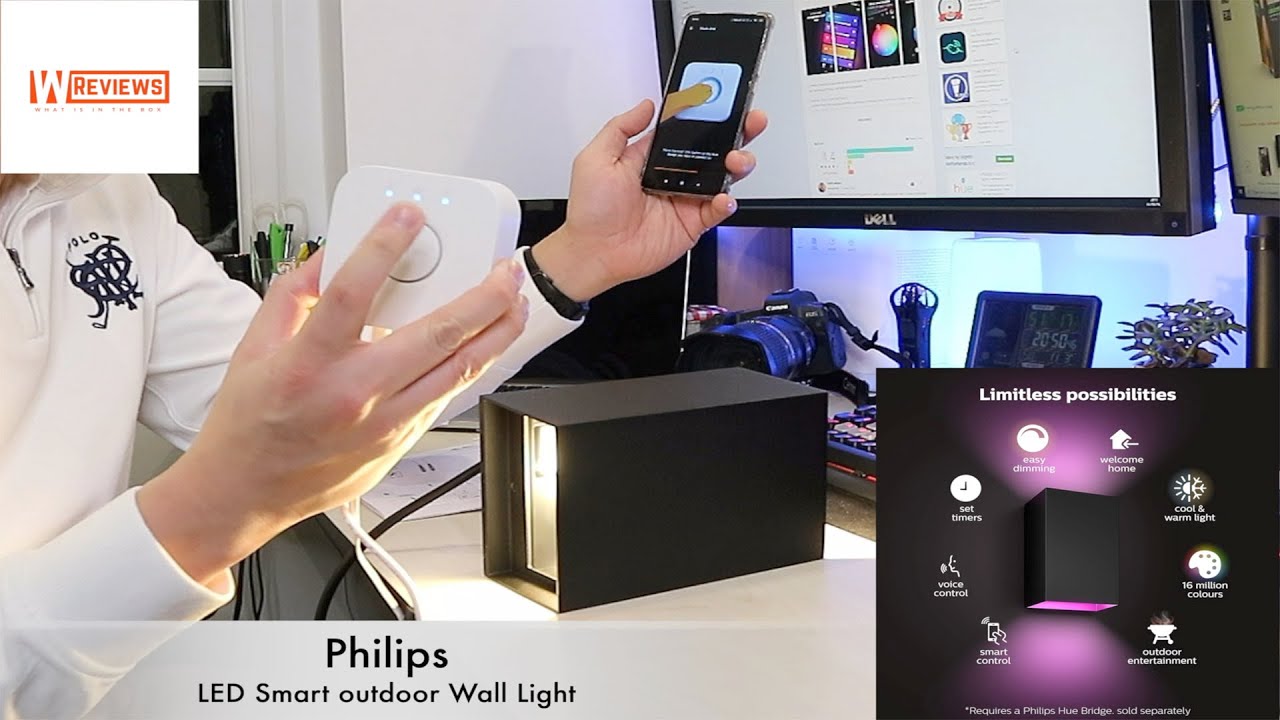 PHILIPS Hue White & Color Ambiance Resonate Applique murale LED