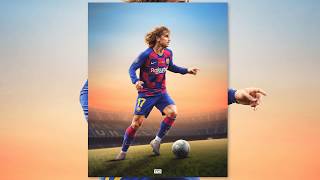 Griezmann | Barcelona 🔴🔵| Photoshop Tutorial |  Football Poster Design | GD Design screenshot 2