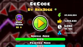 DeCode 100% completion