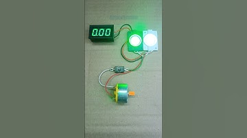 How to Power LED & Voltmeter Using a DC Motor Generator | #shorts #dcmotor