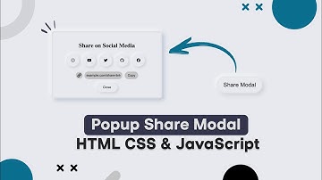 Popup Share Modal  HTML CSS & JavaScript | amanselfcoder