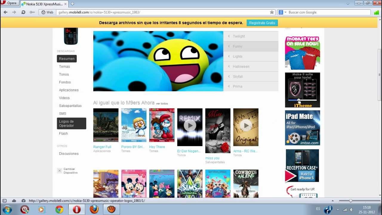 como descargar juegos para nokia 5130 expressmusic - YouTube