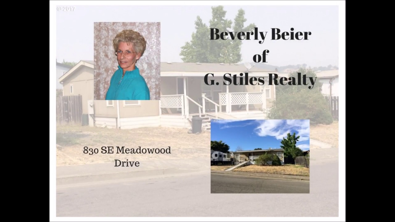 Beverly Beier G Stiles Realty (541) 6721616 Meadowood Dr MLS