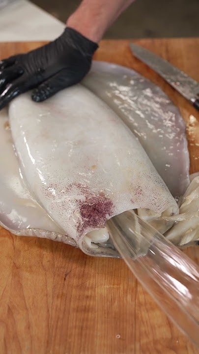 Cooking A Giant Squid - YouTube