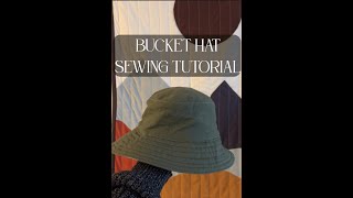 Bucket Hat Sewing Tutorial - W/PDF patterns