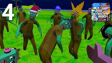 Dude Theft Wars - Gameplay Walkthrough Part 4 - Singleplayer: Zombies (iOS, Android)