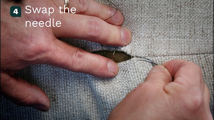 How to Patch a Hole in Woven Fabric - Easy Fabric Repair 