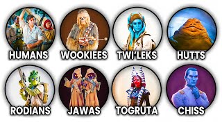 Every Species in Star Wars Explained in 10 Minutes (Part 1) Top 10 Most Beautiful Species In Star Wars Part 1 2