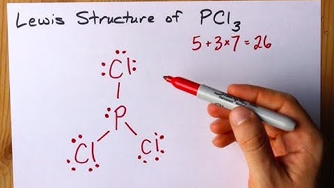 How to Draw the Lewis Structure of PCl3 (phosphorus trichloride)