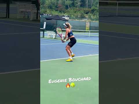 Backhands by Eugenie Bouchard 🎾👀🔥 #budimactennis #shortsvideo #eugenie