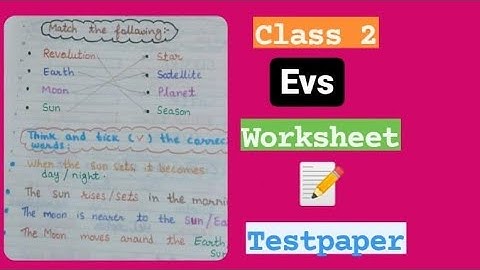 Class 2 EVS worksheet/EVS worksheet for Class 2/@englishworksheet