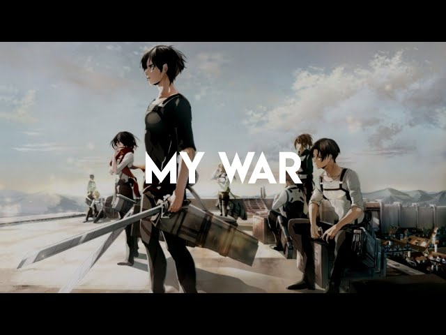 DUBLADORES DE ATTACK ON TITAN cantam Opening 6 (Final Season) - MY WAR 