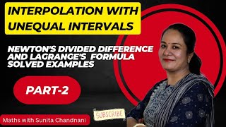 Interpolation With Unequal Interval Newton's divided difference & Lagrange's Formula/ Solved Example
