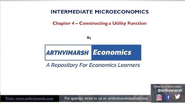 Constructing a Utility Function | Chapter 4 |Microeconomics|