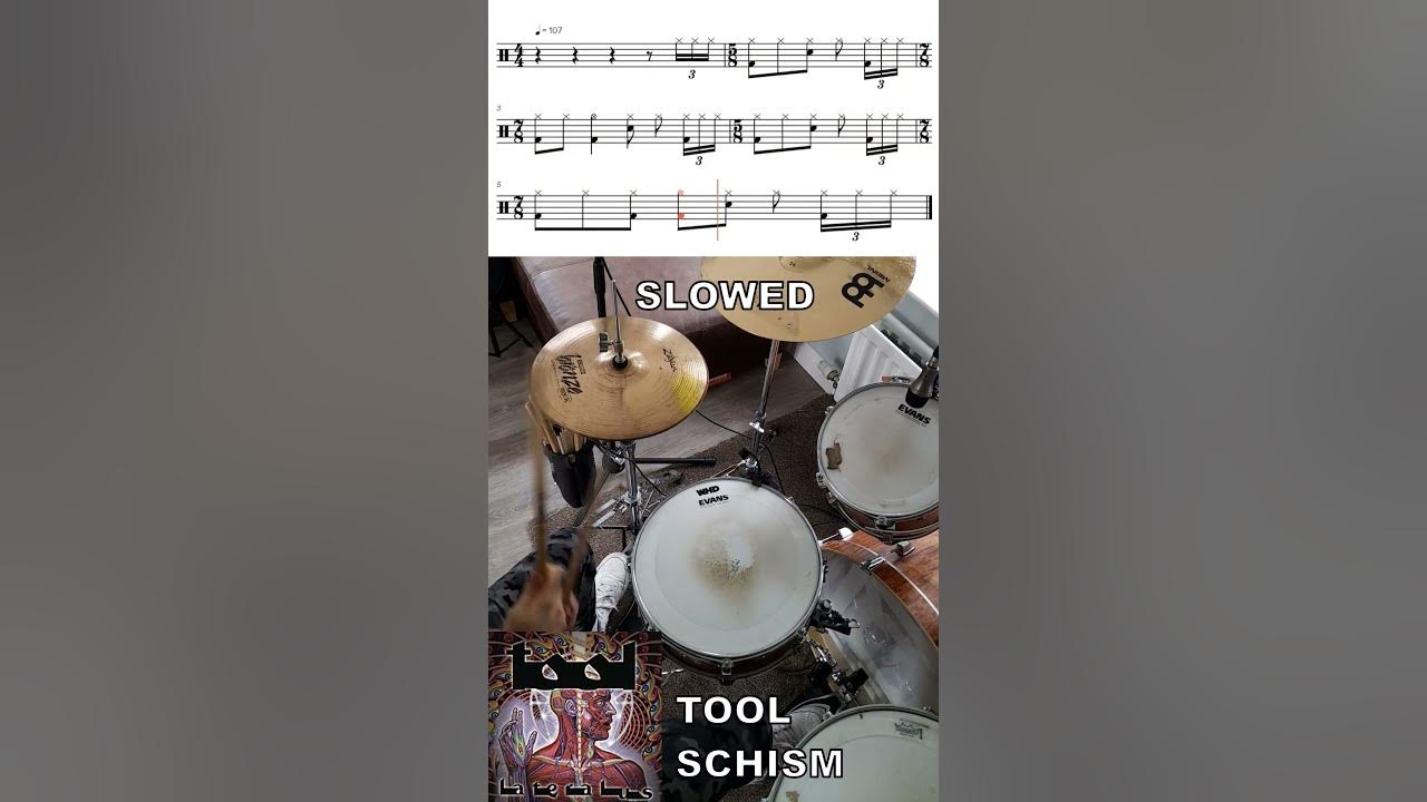 Tool - Schism - Drum Beat (with sheet music)