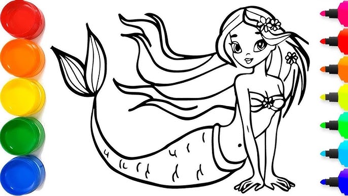 barbie mermaidia coloring pages