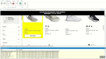 Scraping product data from www.dsw.com | Name, Price, Image, URL