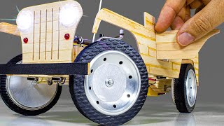 UNPRECEDENTED! Manufacture of JEEP RC cart with sticks and cans ( JEEP TUTORIAL ) - Part 04
