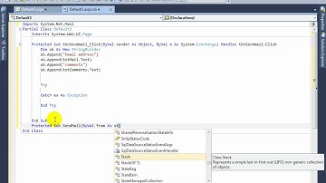 How to create sample E-mail  in asp.net part 2
