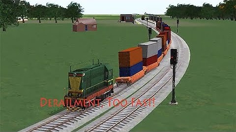 Train Sim Using CHME2 Double Stack In Japan Got Derailment