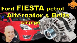 Ford Fiesta MK6 Alternator Change | Fiesta serpentine belt Replacement