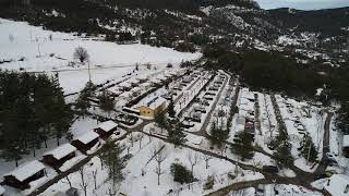 el càmping a vista de dron