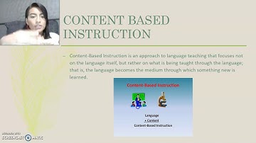 Content based instruction Didactica de la Lengua Inglesa.