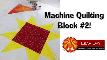 How to Machine Quilt a Patchwork Quilt Block #2