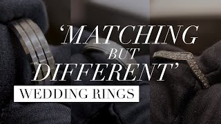 6 Tips for 'Matching but Different' Wedding Rings