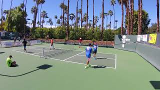 2018 Lakes Pickleball Tournament MD 5.0  Game 1&2 Farias/Johns vs.Coyle/Munro
