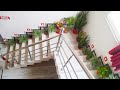 I decorated my staircase with some plants 🌱🌿