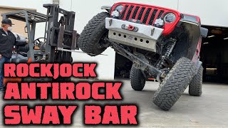 ROCKJOCK ANTIROCK SWAY BAR INSTALL On Our Jeep JLUR!