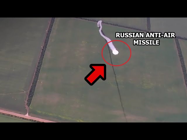 🔴 Ukrainian Drone Records Itself Being Shot Down By Russian Anti-Air Missile Over Pologi class=