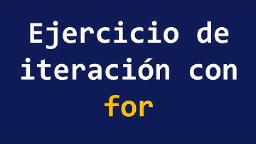 EJERCICIO CON FOR (Estructuras de repetición)