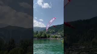 we kept up 😏, but this landing was beyond belief 🤯 #adventure #race #paragliding #hikeandfly #finish