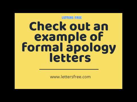 how to write a apology letter sample apology letter format youtube how to write apology letter