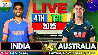 🔴India vs Australia 4th T20I | IND vs AUS Live Match Updates Today | Live Cricket score & Commentary