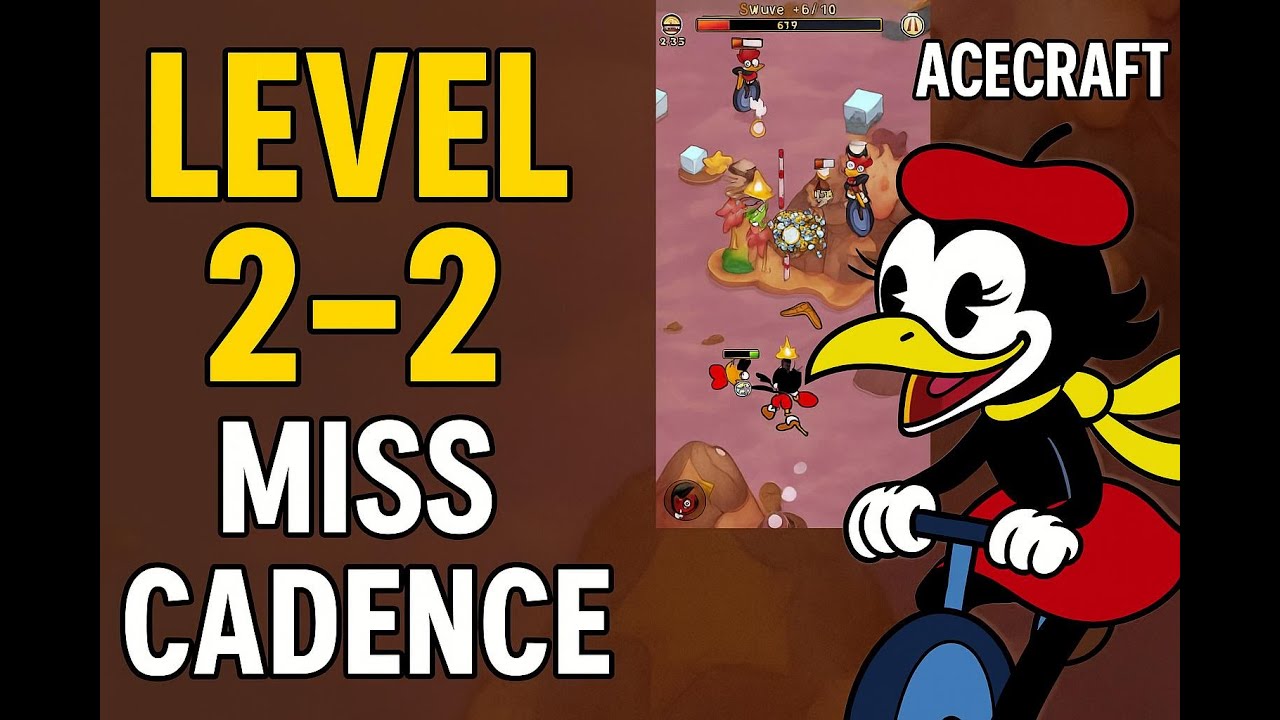 Video thumbnail for Level 2-2 - Miss Cadence | ACECRAFT | Walkthrough, Gameplay, No Commentary, Android