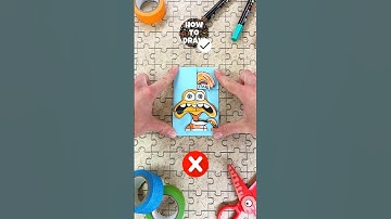 Try to Solve Amazing Paper Craft Puzzle with Anxiety 😬 by Inside Out ✨#papercraft #insideout2 #diy